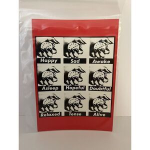 Barbara Kruger Vintage Print Postcard 1989 Untitled Emotions Time Stopwatch‎